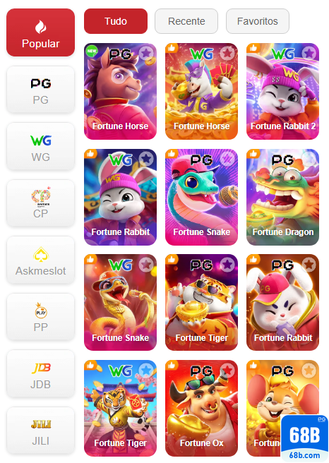 Experiência de Jogos 68b.com